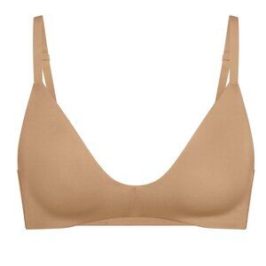 SKIMS WIRELESS FORM T-SHIRT DEMI BRA OCHRE / 34 / D